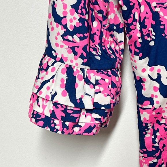 Lilly Pulitzer Fiesta Stretch Dress in the "Nauti Navy Beyond The Sea" Sz 6 - Picture 6 of 8